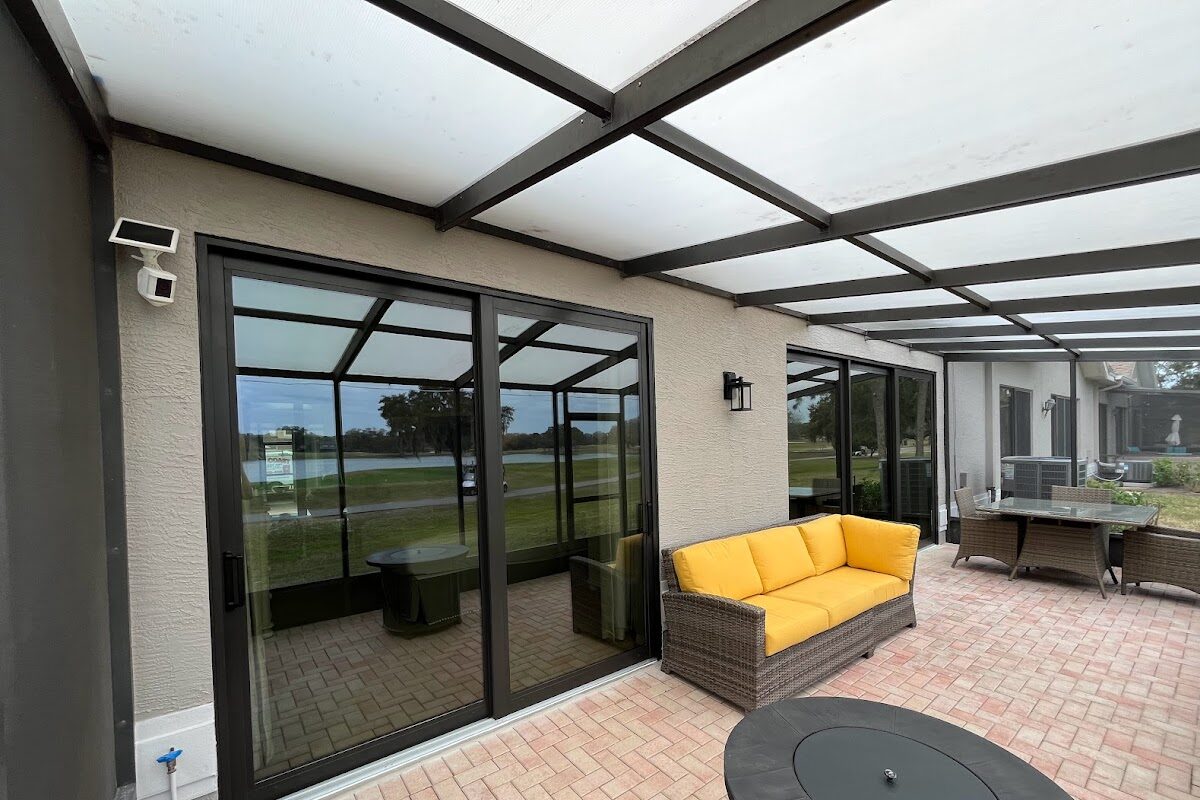 Impact sliding glass doors — Palm Harbor home